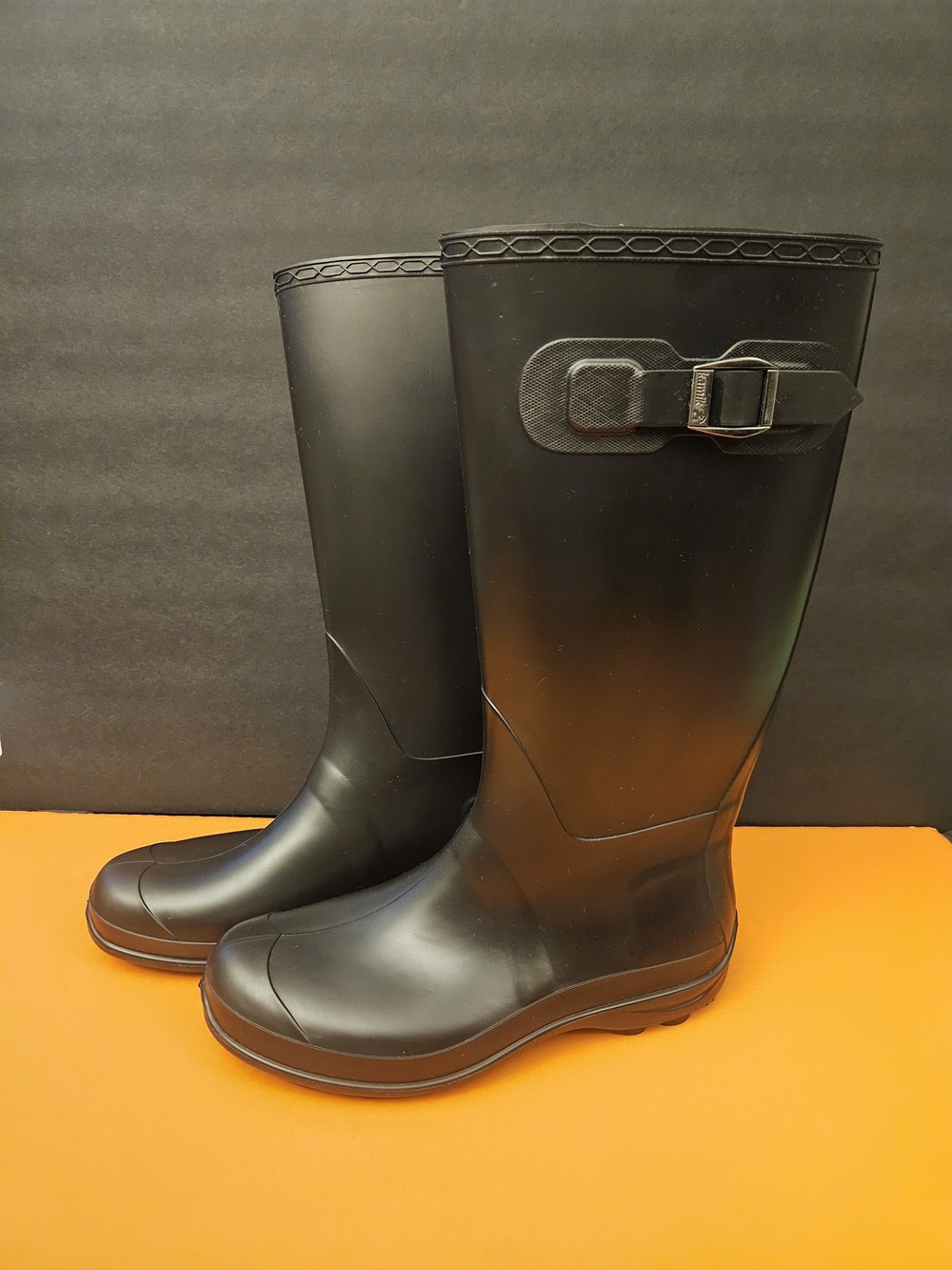 Kamik Black Rubber Tall Knee-High Riding Boots in US Women's Size 9